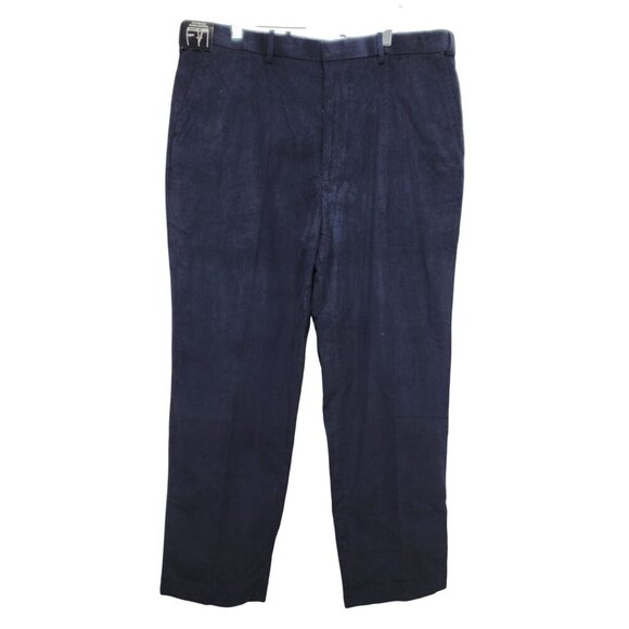 Pegasus Mens Navy Blue Corduroy Pants Size 42x31 Straight-Leg - Picture 1 of 7